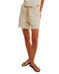 The Free People Womens Moxie Walkshorts in White