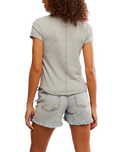 The Free People Womens Nova T-Shirt in Greyhound