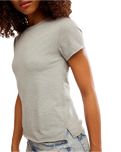 The Free People Womens Nova T-Shirt in Greyhound