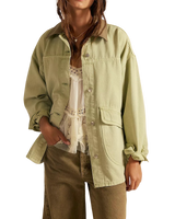 We The Free Lemon Denim Jacket in Washed Sage
