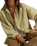 We The Free Lemon Denim Jacket in Washed Sage
