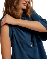 We The Free Perfect Oversized T-Shirt in Varsity Navy