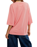 We The Free Perfect Oversized T-Shirt in Coral Crimson