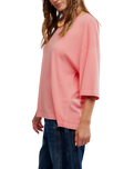 We The Free Perfect Oversized T-Shirt in Coral Crimson