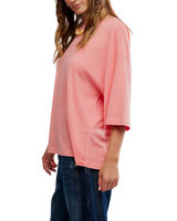 We The Free Perfect Oversized T-Shirt in Coral Crimson