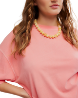 We The Free Perfect Oversized T-Shirt in Coral Crimson