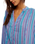 The Free People Womens Striped Valley Double Cloth Shirt in Blue Combo