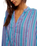 The Free People Womens Striped Valley Double Cloth Shirt in Blue Combo
