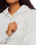 Final Call Hoodie in White Heather Grey