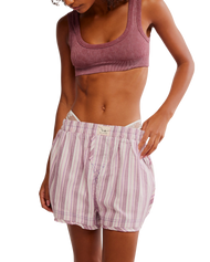 Day To Day Shorts in Burgundy Combo