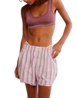 Day To Day Shorts in Burgundy Combo