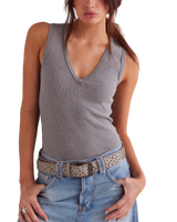 Neria Top in Heather Grey