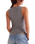 Neria Top in Heather Grey
