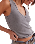 Neria Top in Heather Grey