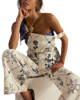 Rising Sun Dungarees in Solar Ecru