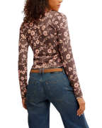 Tilly Long Sleeve Top in French Chocolate Combo