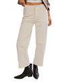 Deep Trance Cord Trousers in White Swan