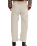 Deep Trance Cord Trousers in White Swan