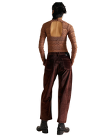 Deep Trance Cord Trousers in Shaved Chocolate