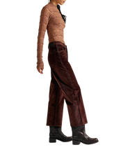 Deep Trance Cord Trousers in Shaved Chocolate