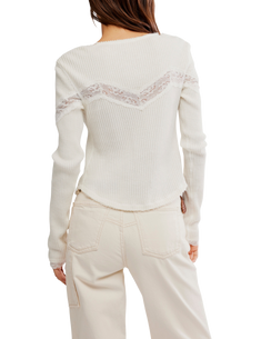 Lets Party Cardigan in Clean Ivory