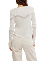 Lets Party Cardigan in Clean Ivory