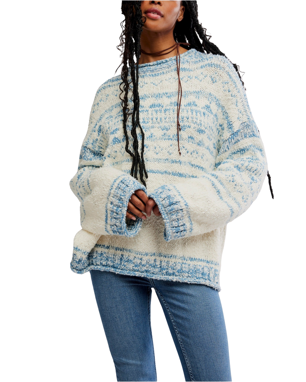 Dani Pattern Jumper in Cloud Combo