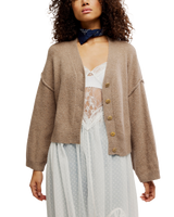 Cool Of The Night Cardigan in Mocha Melange