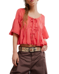 Indigo Dreaming Raffia Belt in Natural