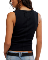 Jamie Henley Tank Top in Pitch Black