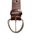 Preston Stud Belt in Mocha
