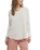The Free People Womens Latte Blues Solid Thermal Top in Sugar Swizzle