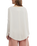 The Free People Womens Latte Blues Solid Thermal Top in Sugar Swizzle