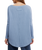 The Free People Womens Latte Blues Solid Thermal Top in Autumn Sky