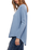 The Free People Womens Latte Blues Solid Thermal Top in Autumn Sky