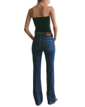 Double Knot High Rise Bootcut Jeans in Aegean