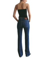 Double Knot High Rise Bootcut Jeans in Aegean