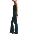 Double Knot High Rise Bootcut Jeans in Aegean