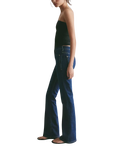 Double Knot High Rise Bootcut Jeans in Aegean