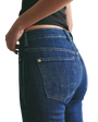 Double Knot High Rise Bootcut Jeans in Aegean