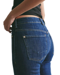 Double Knot High Rise Bootcut Jeans in Aegean
