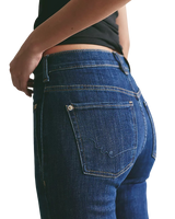 Double Knot High Rise Bootcut Jeans in Aegean