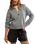 Trading Up Polo Jumper in Grey Heather