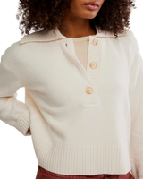 Trading Up Polo Jumper in Ivory