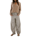 Something Good Pull-On Barrel Trousers in Ivory