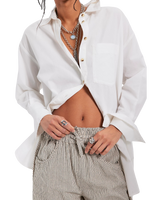 Something Good Pull-On Barrel Trousers in Ivory
