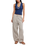Something Good Pull-On Barrel Trousers in Ivory Combo