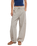 Something Good Pull-On Barrel Trousers in Ivory Combo