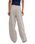 Something Good Pull-On Barrel Trousers in Ivory Combo