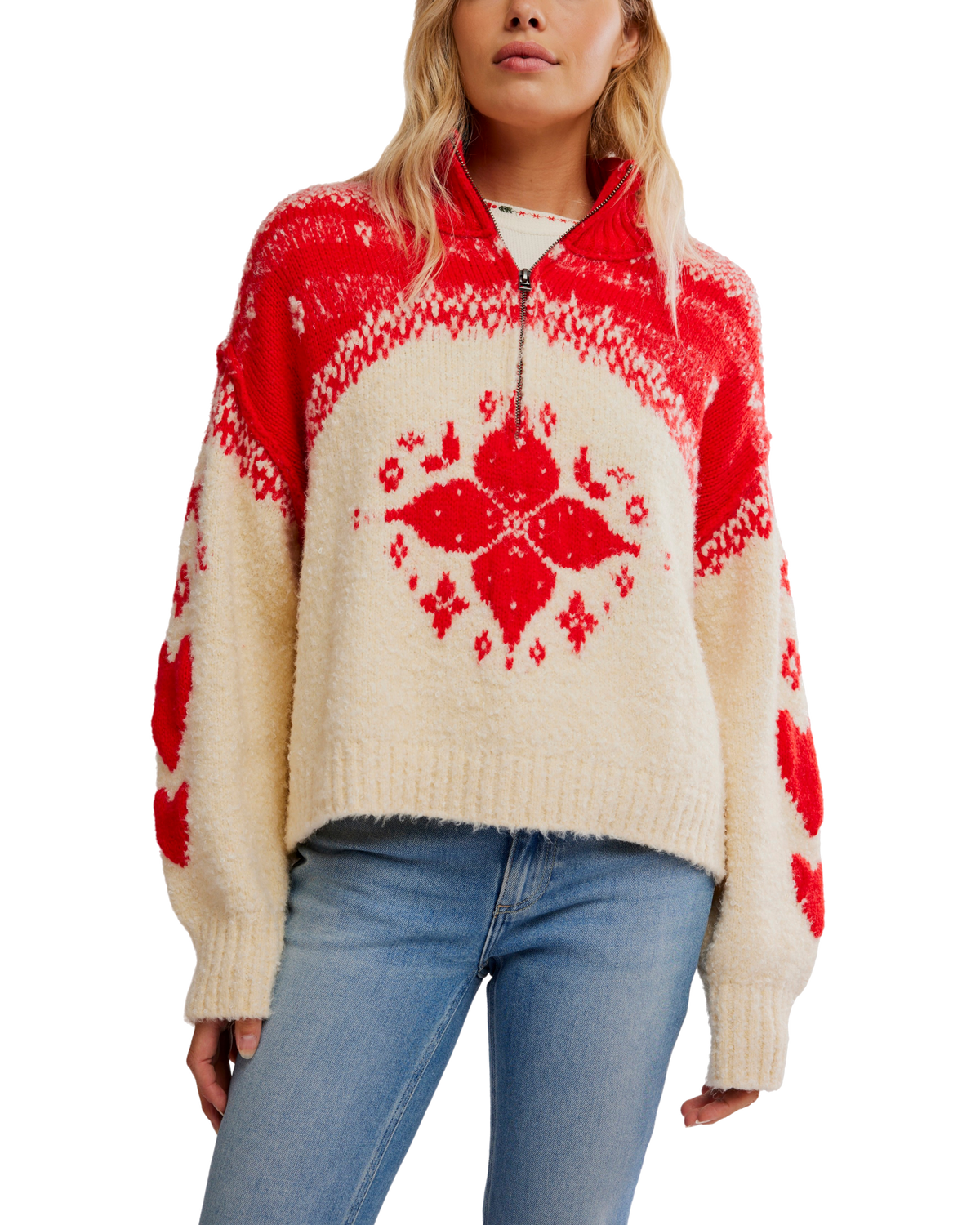Mythical Jumper in Vanilla Scarlet Combo